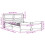 VidaXL vidaXL Bed Frame with Headboard White 150x200 cm King Size Solid Wood Pine 4