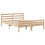 VidaXL vidaXL Bed Frame with Headboard Bed Base 150x200 cm King Size Solid Wood Pine 5