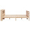 VidaXL vidaXL Bed Frame with Headboard Bed Base 150x200 cm King Size Solid Wood Pine 7