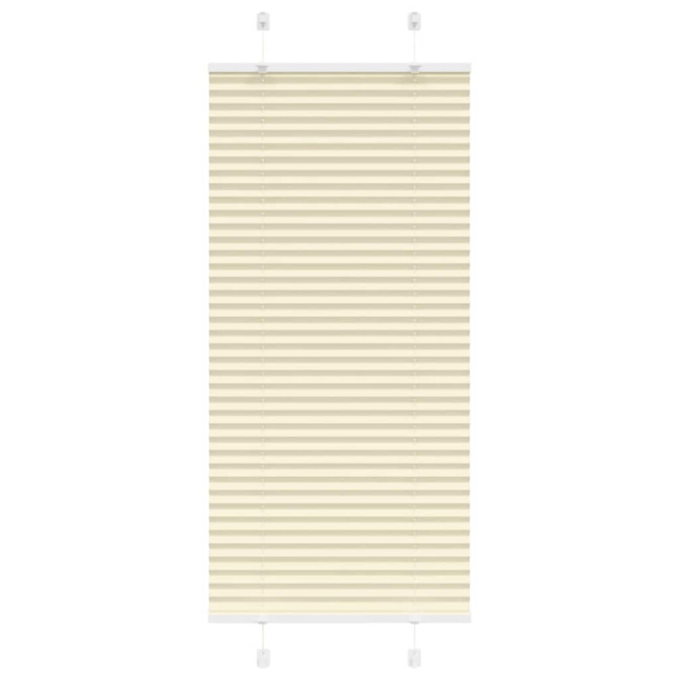 Vidaxl (Cream, 65 X 100 Cm) Pleated Blind Anthracite 60X100 Cm Fabric Width 59.4 Cm Polyester