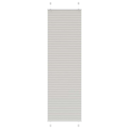 VidaXL vidaXL Plissee Hellgrau 60x200 cm Stoffbreite 59,4 cm Polyester