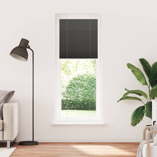 VidaXL vidaXL Plissee Schwarz 70x200 cm Stoffbreite 69,4 cm Polyester 1