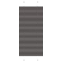 vidaXL Plissee Schwarz 60x150 cm Stoffbreite 59,4 cm Polyester