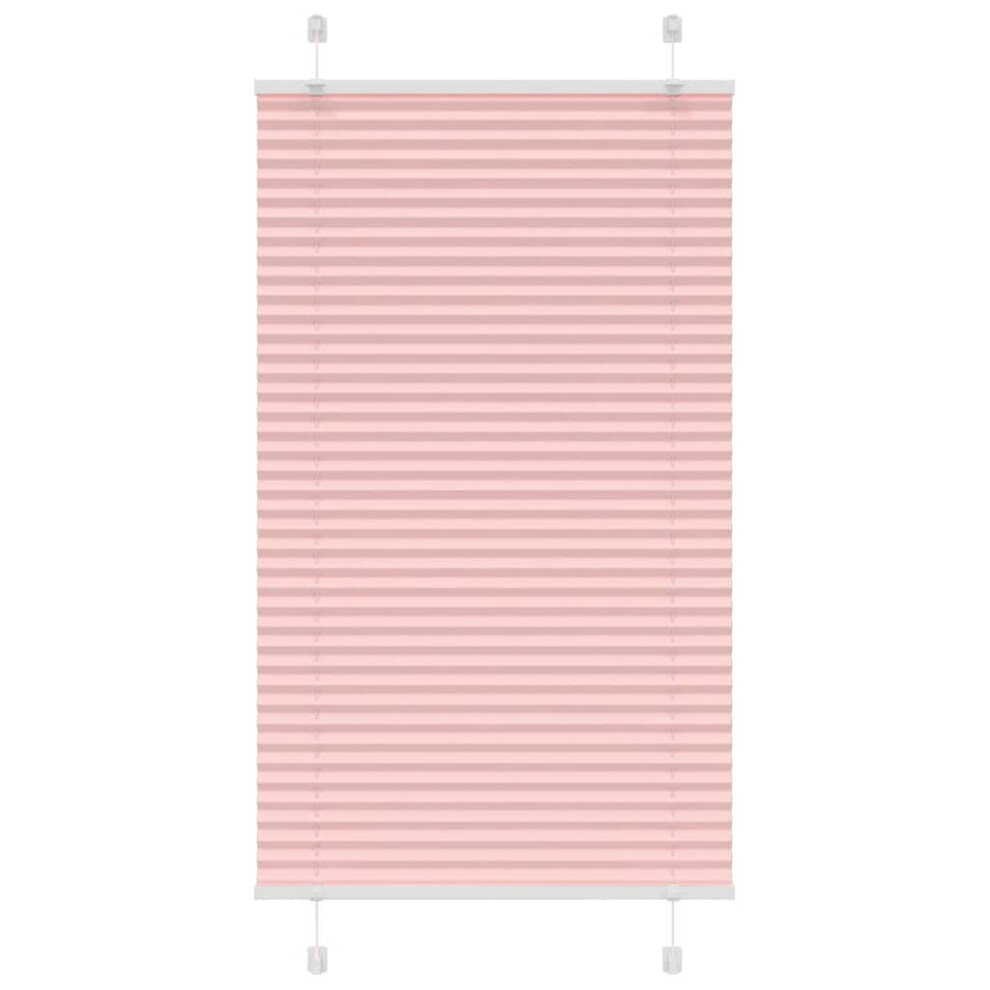 Vidaxl (Pink, 70 X 100 Cm) Pleated Blind Anthracite 60X100 Cm Fabric Width 59.4 Cm Polyester