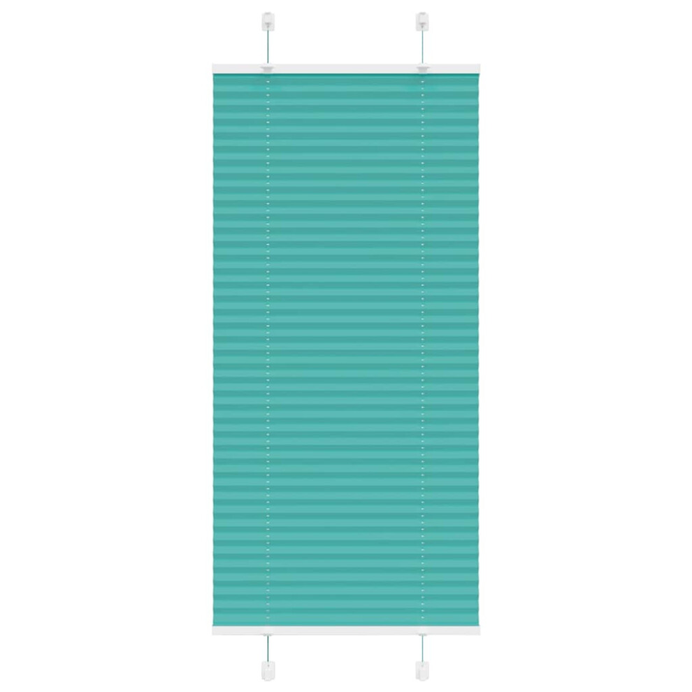 Vidaxl (Petrol Green, 65 X 100 Cm) Pleated Blind Anthracite 60X100 Cm Fabric Width 59.4 Cm Polyester