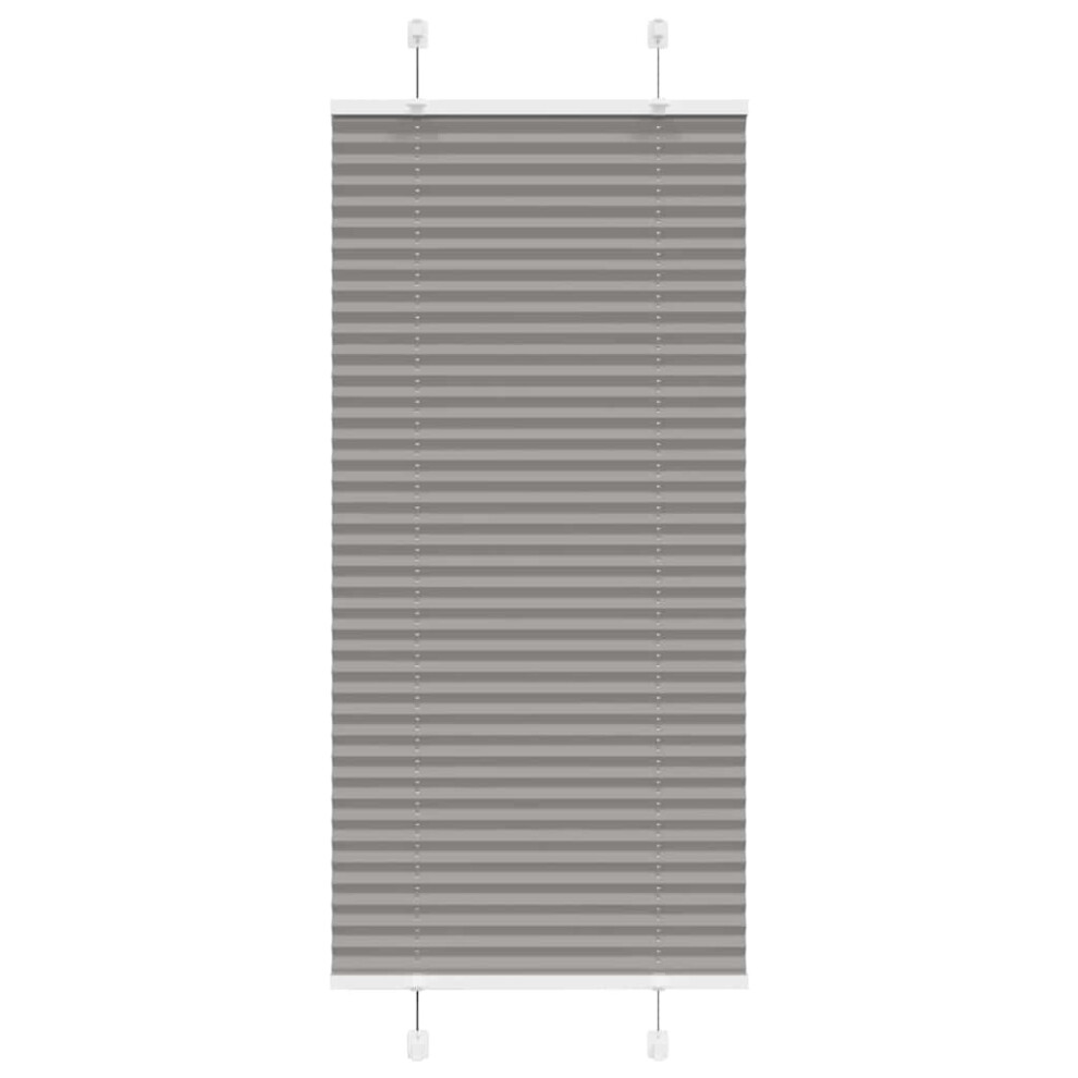 Vidaxl (, 65 X 100 Cm) Pleated Blind 60X100 Cm Fabric Width 59.4 Cm Polyester Anthracite