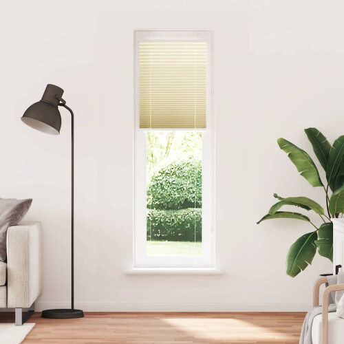 VidaXL vidaXL Plissee Creme 55x200 cm Stoffbreite 54,4 cm Polyester 1