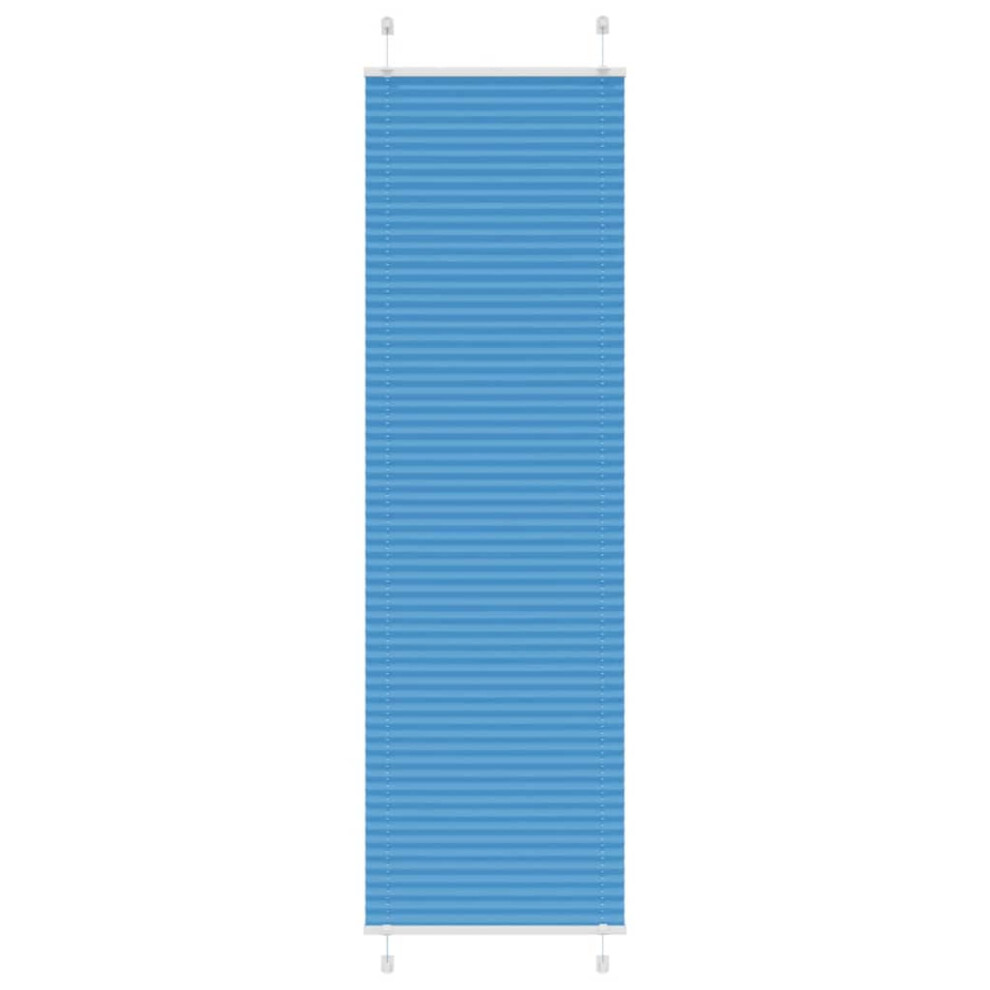 Vidaxl (Blue, 60 X 200 Cm) Pleated Blind Anthracite 60X100 Cm Fabric Width 59.4 Cm Polyester