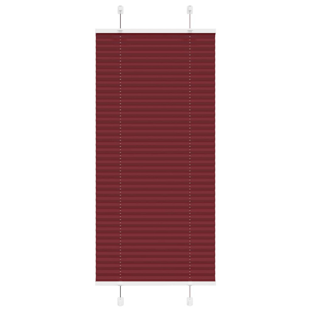 Vidaxl (Bordeaux Red, 60 X 150 Cm) Pleated Blind Anthracite 60X100 Cm Fabric Width 59.4 Cm Polyester