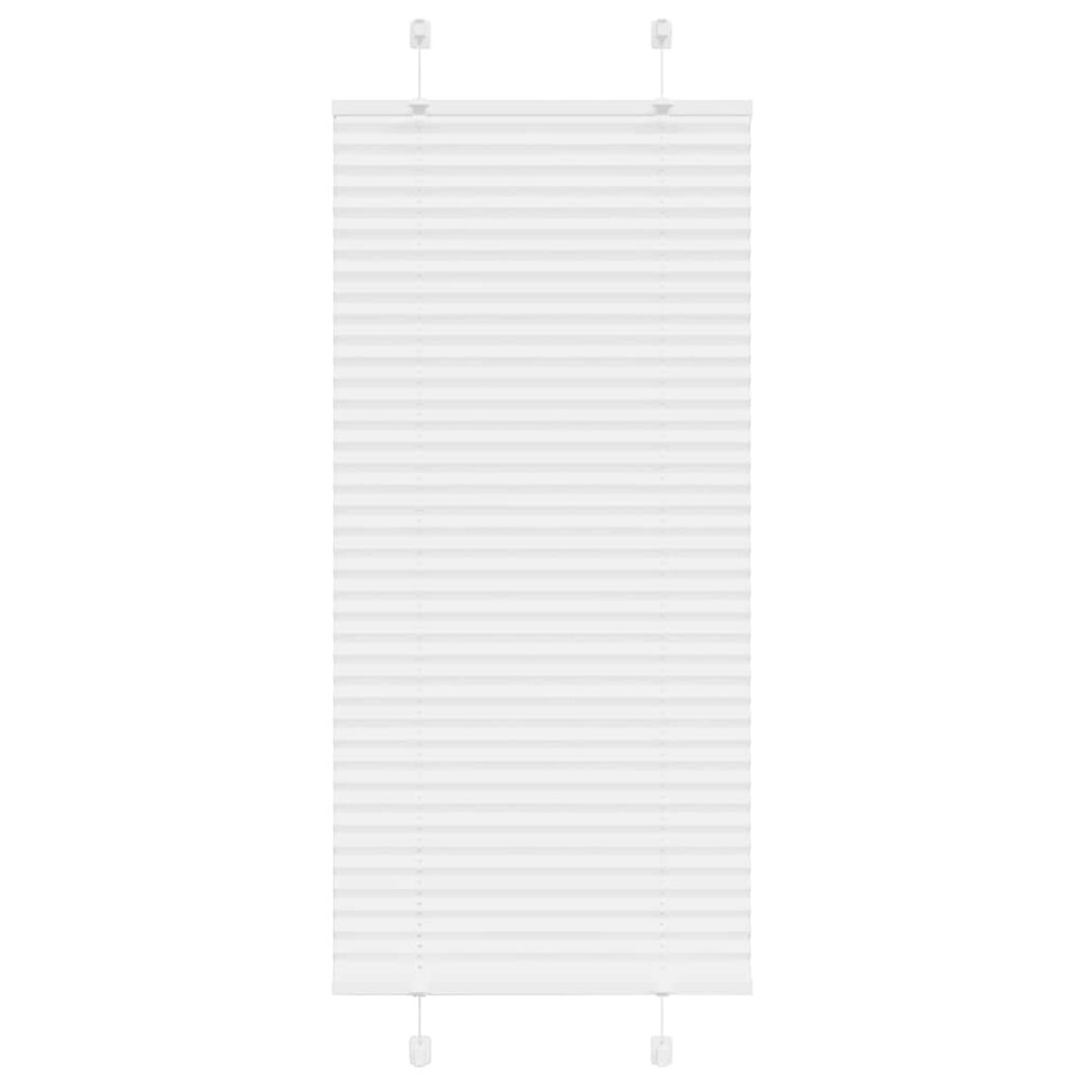Vidaxl (White, 65 X 100 Cm) Pleated Blind Anthracite 60X100 Cm Fabric Width 59.4 Cm Polyester