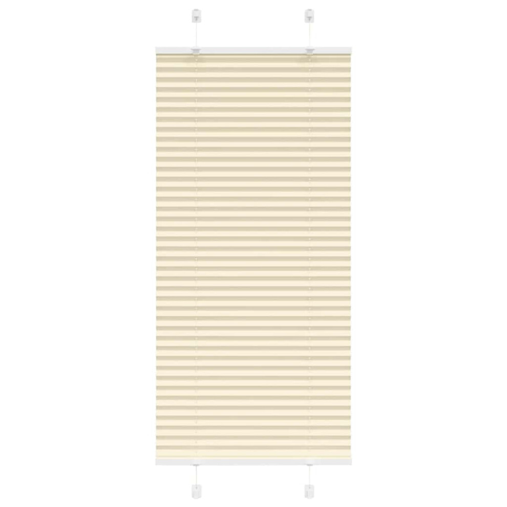 Vidaxl (Cream, 65 X 150 Cm) Pleated Blind Anthracite 60X100 Cm Fabric Width 59.4 Cm Polyester