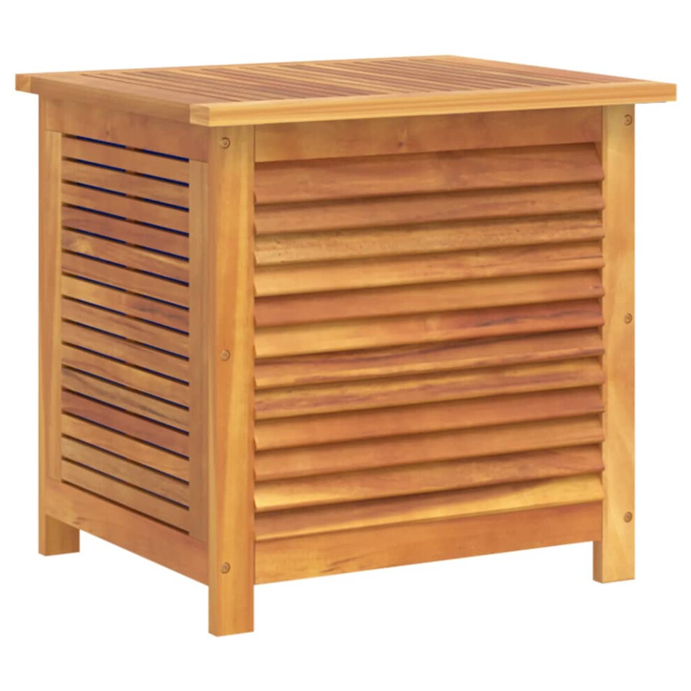 vidaXL Garden Storage Box with Louver Outdoor Storage Box Solid Wood Acacia