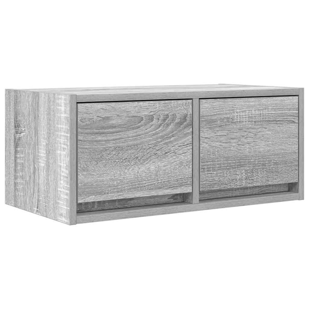 Vidaxl Tv Cabinet Grey Sonoma 60X31x25.5 Cm Engineered Wood Tv Bench