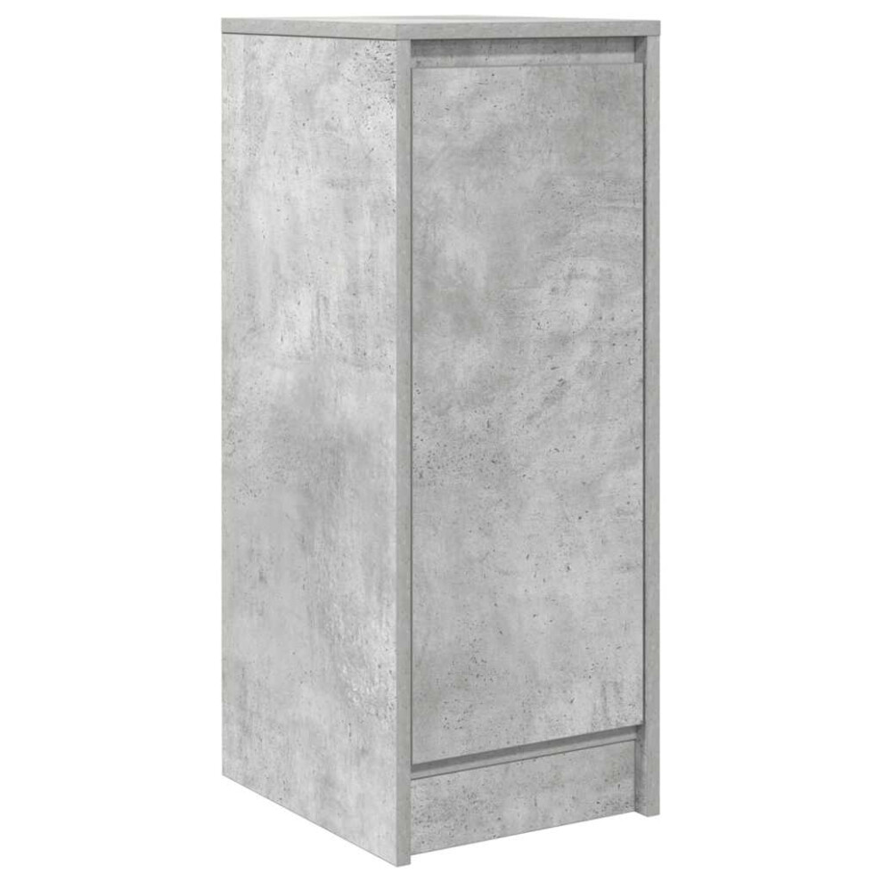 Vidaxl Sideboard Concrete 29.5X34x76 Cm Engineered Wood Storage Cabinet Grey