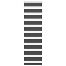 (black, 45 x 100 cm) vidaXL Zebra Blind Dark Grey 45x230 cm Fabric Width 40.9 cm Polyester
