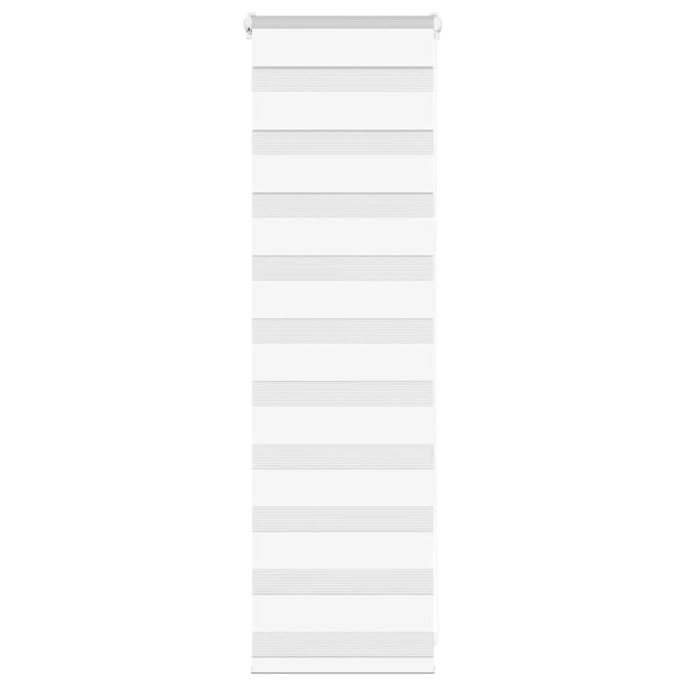 Vidaxl (, 50 X 100 Cm) Zebra Blind 45X230 Cm Fabric Width 40.9 Cm Polyester White/Dark/Grey