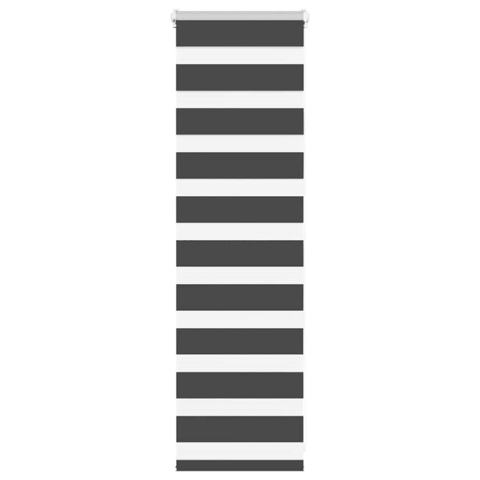 Vidaxl (, 50 X 100 Cm) Zebra Blind 45X230 Cm Fabric Width 40.9 Cm Polyester Black/Dark/Grey