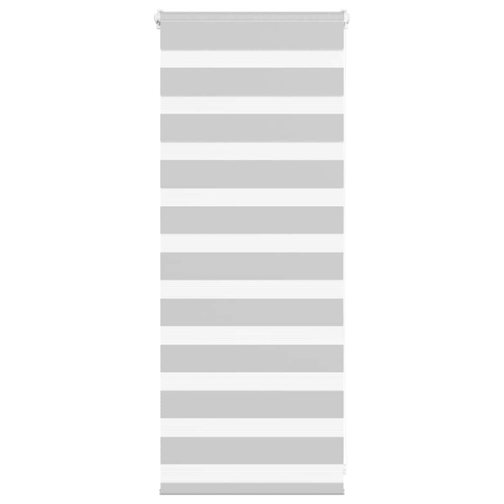 Vidaxl ( 55 X 100 Cm) Zebra Blind 45X230 Cm Fabric Width 40.9 Cm Polyester Light/Grey/Dark