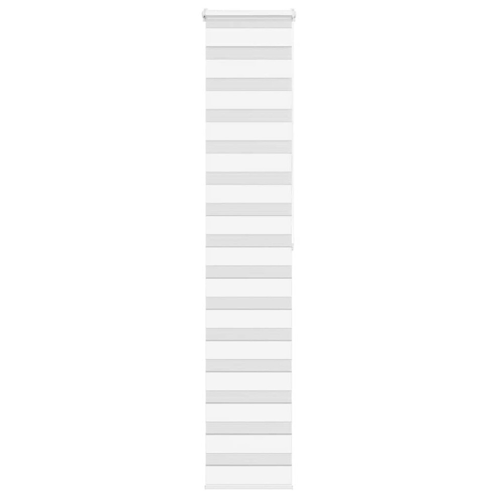 vidaXL Zebra Blind White 45x200 cm Fabric Width 40.9 cm Polyester - Image 2