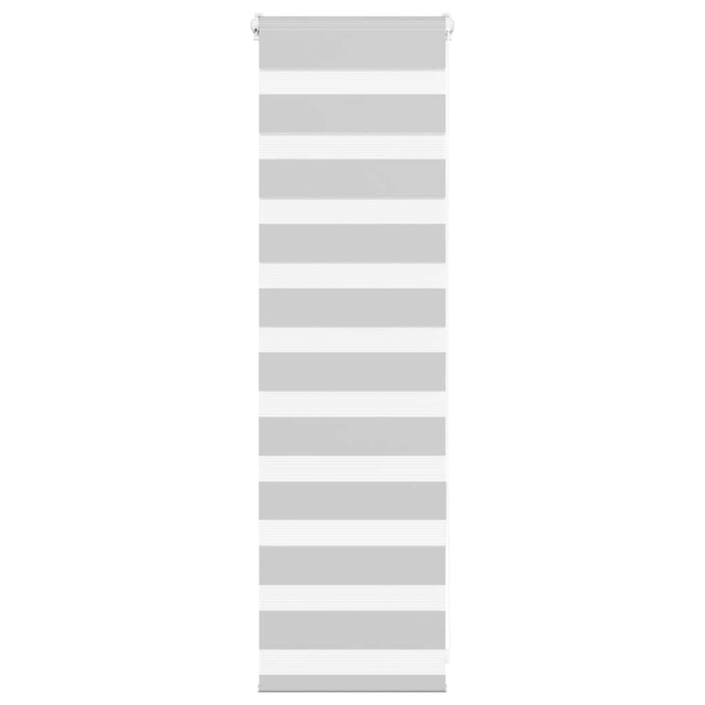 Vidaxl (Light Grey, 45 X 100 Cm) Zebra Blind Dark Grey 45X230 Cm Fabric Width 40.9 Cm Polyester