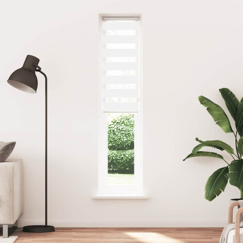 VidaXL (white, 50 x 230 cm) vidaXL Zebra Blind Dark Grey 45x230 cm Fabric Width 40.9 cm Polyester 1