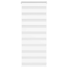 (white, 55 x 100 cm) vidaXL Zebra Blind Dark Grey 45x230 cm Fabric Width 40.9 cm Polyester