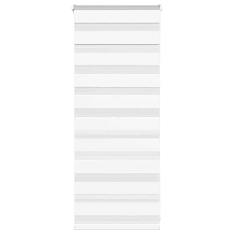 Vidaxl (, 55 X 100 Cm) Zebra Blind 45X230 Cm Fabric Width 40.9 Cm Polyester White/Dark/Grey