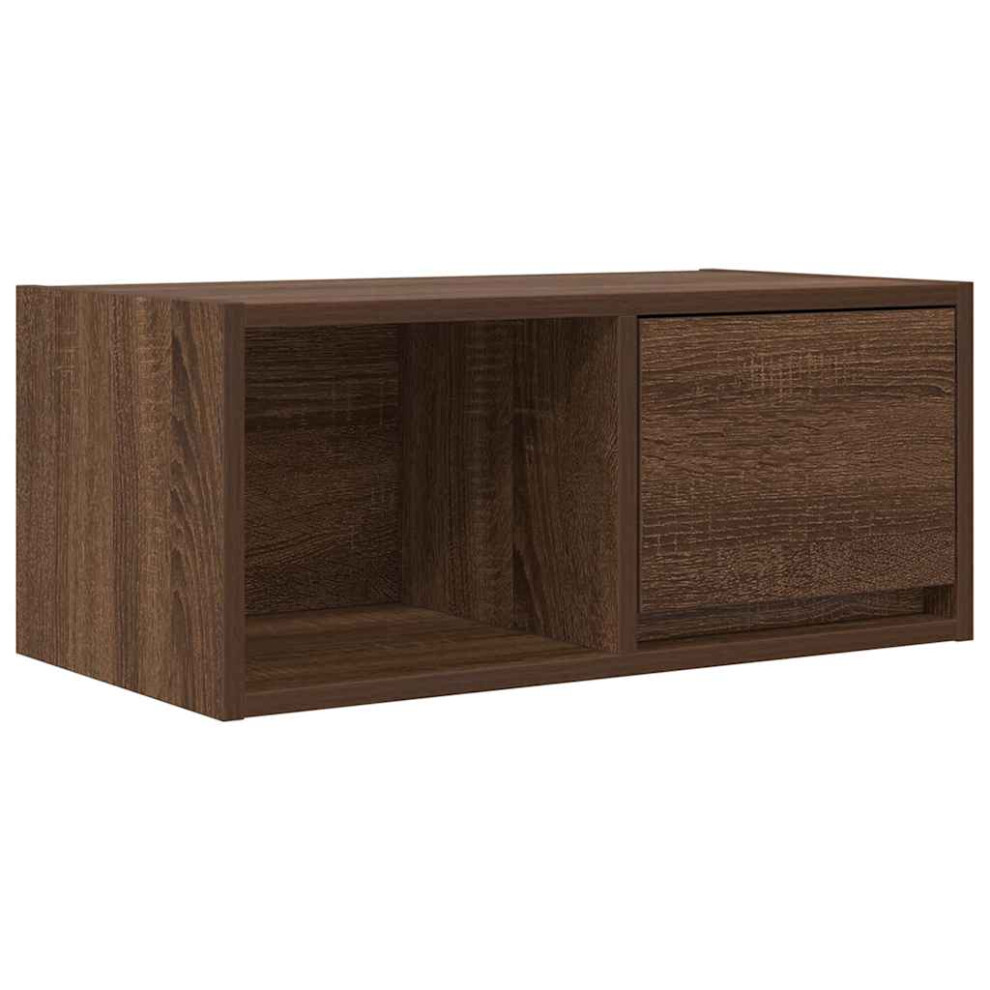 (brown oak, 1 pcs/ 60 cm) vidaXL TV Cabinet Sonoma Oak 80x31x25.5 Cm Engineered Wood TV Bench