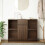 VidaXL vidaXL Sideboard with Drawer Brown Oak 101x35x76 cm Engineered Wood 3
