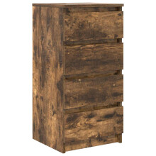 vidaXL Sideboard Smoked Oak 37.5x35x76 cm Engineered Wood storage cabinet