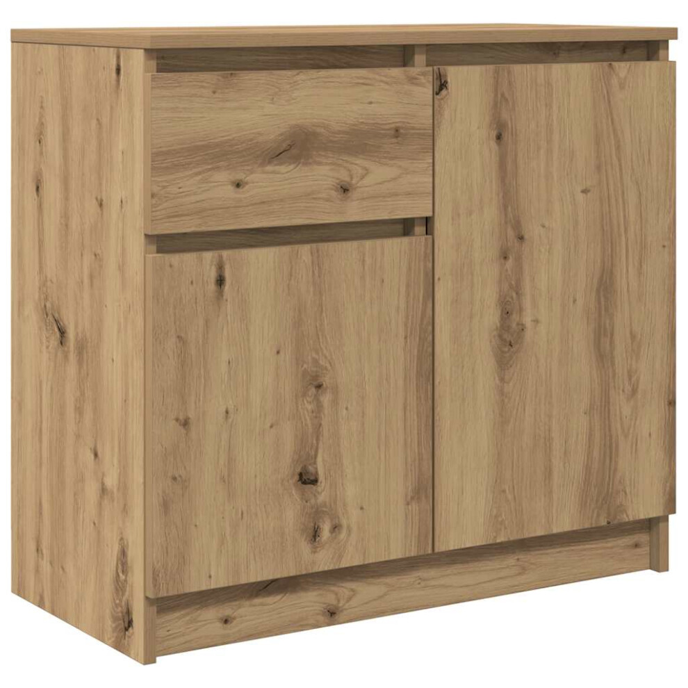 Vidaxl Sideboard With Drawer Artisan Oak 71X35x65 Cm Engineered Wood