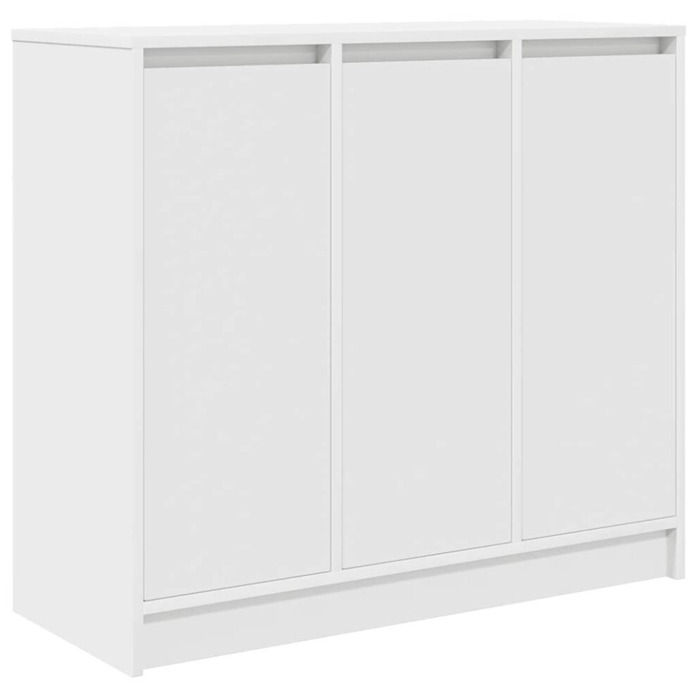Vidaxl Sideboard White 85X34x76 Cm Engineered Wood Storage Cabinet
