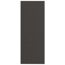 vidaXL Doormat Stripe Black and Grey 115x300 cm mat welcome mat