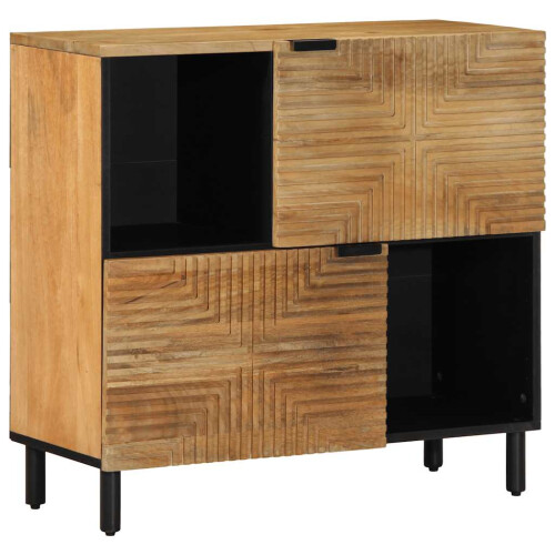 VidaXL vidaXL Sideboard Brown 80x33x75 cm Solid Wood Mango cabinet cupboard highboard