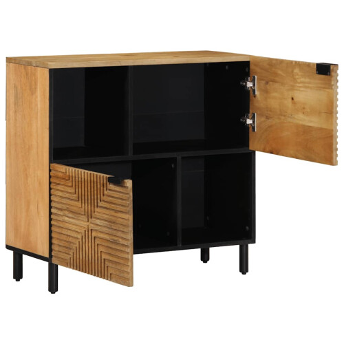 VidaXL vidaXL Sideboard Brown 80x33x75 cm Solid Wood Mango cabinet cupboard highboard 1