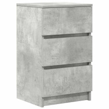 vidaXL Bedside Cabinet with 3 Drawers Concrete Grey 39x35x65 cm bedside table
