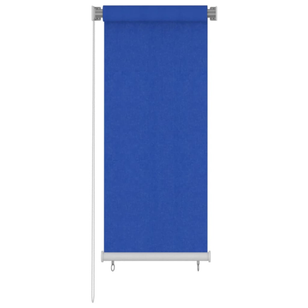 Vidaxl Outdoor Roller Blind 60X140 Cm Blue Hdpe Patio Window Shade Treatment