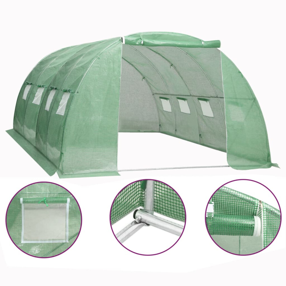 Vidaxl Greenhouse 16M² Stable Sturdy Plant Tomato House Outdoor Grow Tent