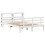VidaXL vidaXL Bed Frame with Headboard White 150x200 cm King Size Solid Wood Pine 3