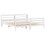 VidaXL vidaXL Bed Frame with Headboard Bed Base White 200x200 cm Solid Wood Pine 3