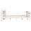 VidaXL vidaXL Bed Frame with Headboard Bed Base White 200x200 cm Solid Wood Pine 7