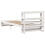 VidaXL vidaXL Bed Frame with Headboard White 75x190 cm Small Single Solid Wood Pine 8