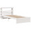 VidaXL vidaXL Bed Frame with Headboard White 75x190 cm Small Single Solid Wood Pine 3