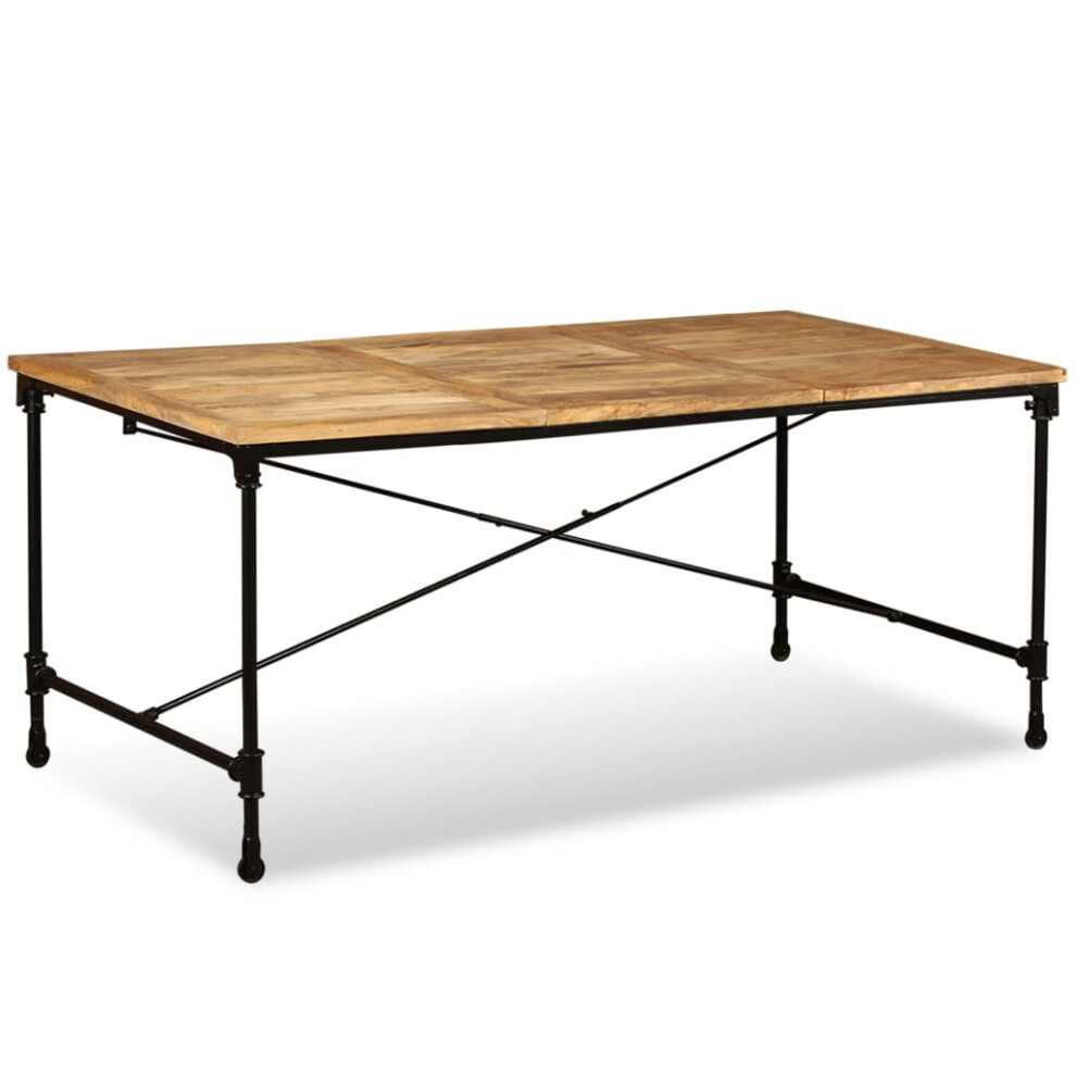 Vidaxl Solid Mango Wood Dining Table 180Cm Unique Home Kitchen Party Furniture