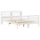 VidaXL vidaXL Bed Frame with Headboard Bed Base White 140x200 cm Solid Wood Pine 3