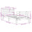 VidaXL vidaXL Bed Frame with Headboard Bed Base White 100x200 cm Solid Wood Pine 11