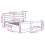 VidaXL vidaXL Bed Frame with Headboard Bed Base White 140x200 cm Solid Wood Pine 4