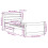 VidaXL vidaXL Bed Frame with Headboard Bed White 90x190 cm Single Solid Wood Pine 4