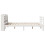 VidaXL vidaXL Bed Frame with Headboard Bed White 135x190 cm Double Solid Wood Pine 7