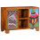 VidaXL vidaXL Sideboard Multicolour 90x35x60 Solid Wood Acacia cabinet cupboard 1